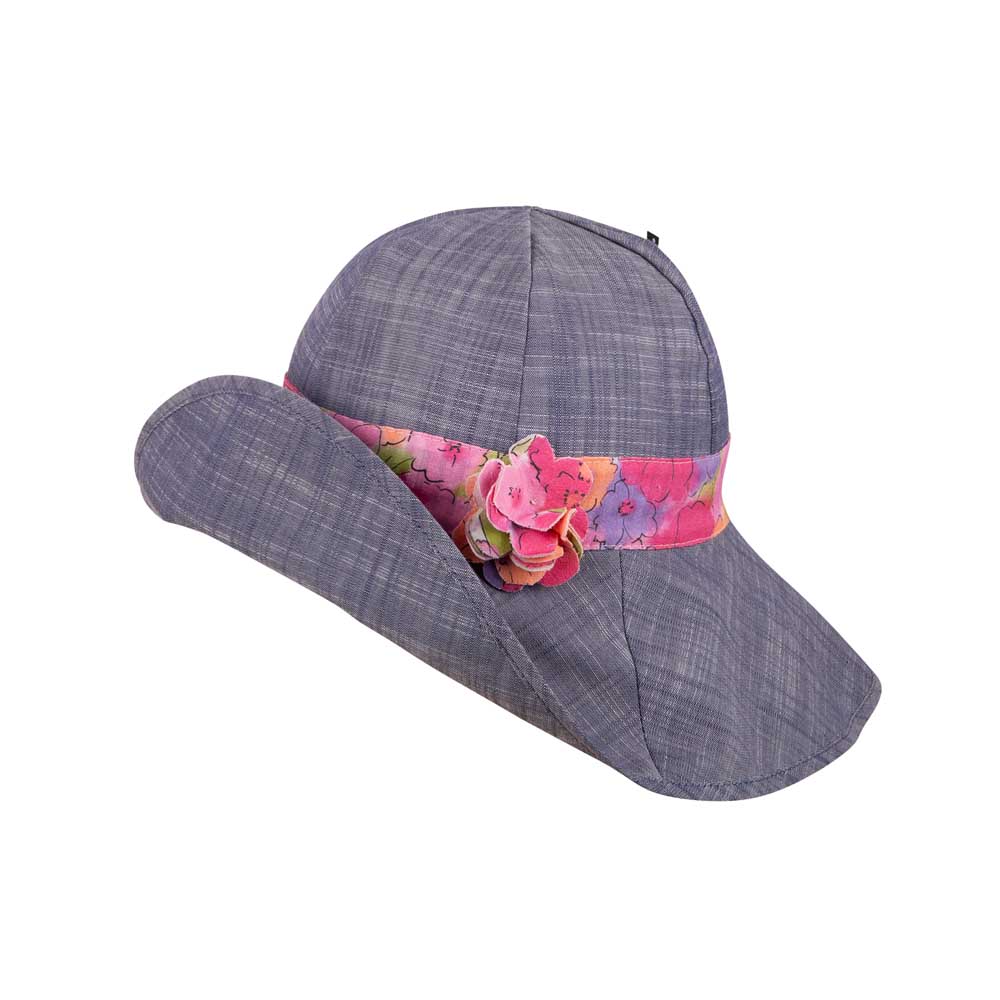 sehr-breiter-rnad,-teilige-Kopf-mit-Rosette