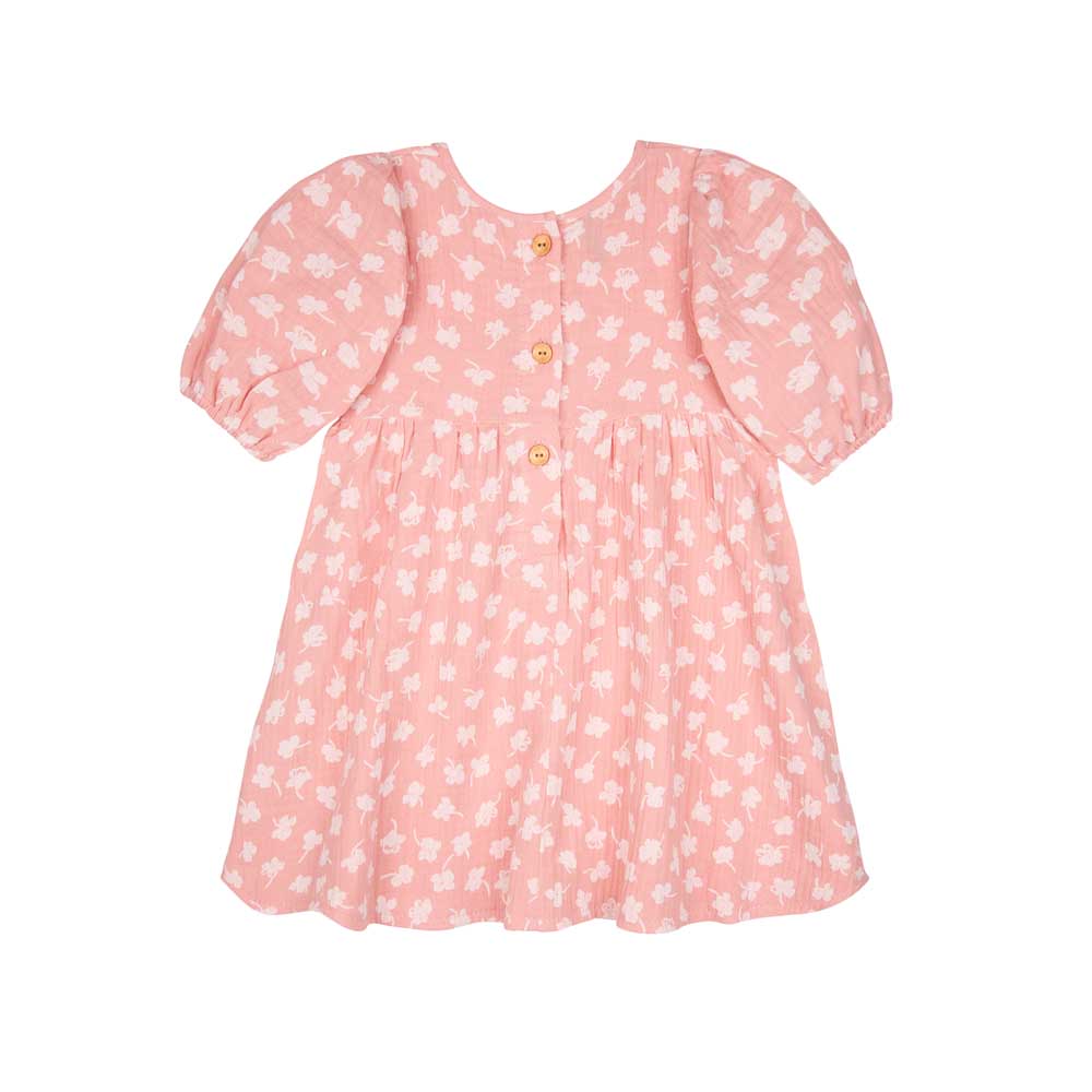 feiner-Musselin,-luftig-leichtes-Kleid,-Langarm